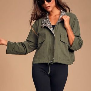 Green Cropped Jacket